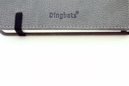 Dingbats Wildlife Medium A5+ (6.3 x 8.5) Hardcover Notebook - PU Leather, Micro-Perforated 100gsm Cream Pages, Inner Pocket, Elastic Closure, Pen Holder, Bookmark (Lined, Gray Elephant) - Thumbnail 5