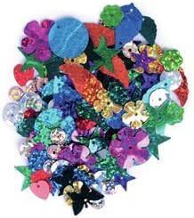 Sequins Mixed Shapes - Vibrant - 20grams Per Pack