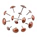 Hilitchi 280-Pieces [4-Size] Tacks Bronze Nail Pins Upholstery Nail Tacks Furniture Thumb Tack Pins Assortment Kit - Size Include: 7/16'' 9/16'' 5/8'' 3/4'' (Red Copper)