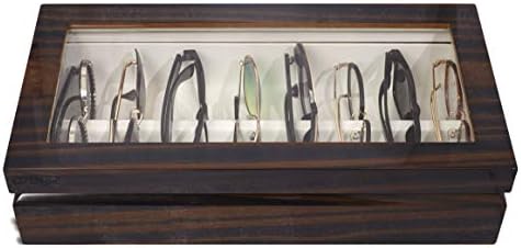 OYOBox Maxi Luxury Eyewear Organizer, Lacquered Wood Box for Glasses + Sunglasses