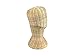 Mannequin Short Wicker Rattan Head Wig Stand Handcraft Antique Display Handmade