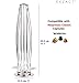 EXZACT Coffee Capsule Holder, Compatible with Nespresso Capsules (40pcs) – Originalline Rotating Pod Tower Rack Creme, Latte Not for Vertuoline EX-NP021-40