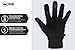 Running Gloves with Touch Screen - Black Winter Glove Liners for Texting, Cycling, Driving - Thin, Lightweight & Warm Cold Weather Thermal Outdoor Sports Gloves - Two Finger Touchscreen Gloves