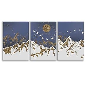 3 Piece Canvas Wall Art - Abstract Art - Canvas Prints Home Artwork Decoration for Living Room,Bedroom - 16"x24" x 3 Panels