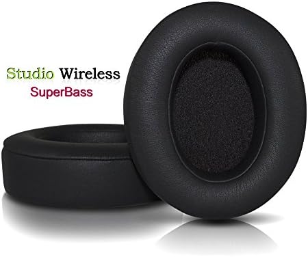 Wicked Cushions Beats Replacement Ear pads - Compatible with STUDIO Wireless / Wired 2nd gen Headphones by Dr. Dre ( DOES NOT FIT SOLO 2 ) | SuperBass
