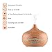 RENPHO 300ml Cool Mist Humidifier,Aromatherapy Diffuser,Ultrasonic Aroma Essential Oil Diffuser for Office Home Bedroom,Waterless Auto Shut-Off and 7 Color LED Lights Changing - Wood Grain