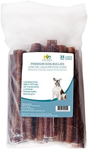 Bully Pizzle, 6 inch 25 pk by Pets Choice Pharmacy