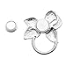 SenFai Bowknot Color Rhinestone Magnet Eyeglasss Holder Girls Sweater Jewelry