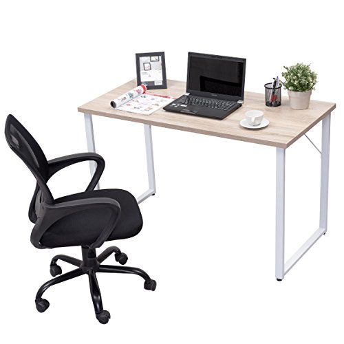 Tangkula Writing Table Wood PC Laptop Beginnings Computer Desk Home Office Furniture