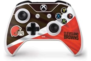 Skinit Decal Gaming Skin Compatible with Xbox One S Controller - Officially Licensed NFL Cleveland Browns Design