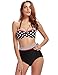 Swimsuits for Women High Waisted Bathing Suit Halter Push Up Two Pieces Polka Dot