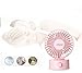 Quiet Mini USB Desk Fan, ONXE Small Desktop Personal Fan for Room Office (2 Speed) -Pink