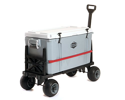 Cooler Cart Ice Chest Box Carrier Wagon with on Wheels Igloo Yeti Coleman Pelican Grizzly Rubbermaid Hauler