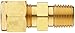 Parker CPI 4-4 FBZ-B Brass Compression Tube Fitting, Adapter, 1/4