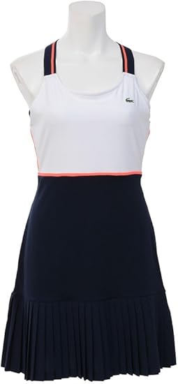 Amazon ラコステ Lacoste テニスワンピース ノースリーブ Ef1522 39l ネイビー 036 ワンピース チュニック 通販