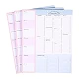 Juvale 3-Pack Magnetic to-Do-List Grocery Shopping List Notepad for Fridge, 52 Sheets Per Pad, 7.5 x 9.5 Inches