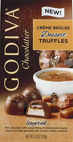 Godiva Chocolatier CrÃ¨me Brulee Dessert Truffles Chocolate, 4.3 Oz.
