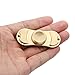 Fidget Hand Finger Spinner Metal Toy Time Killer for ADD, ADHD, Anxiety, and Autism Adult Children (Gold-Copper)