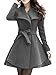 Wantdo Women's Wool Wrap Swing Coat with Belt