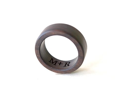 Wood Ring Wood Wedding Band Men Wooden Ring Mens Ring Wood Etsy