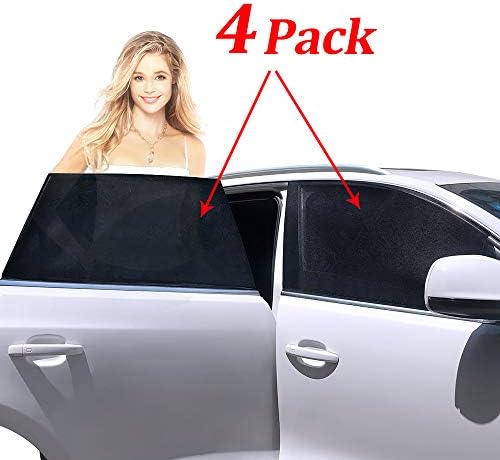 Amdrfo 4 Pack Car Window Shade,Protects Your Baby from The Sun - Car Window Shades for Baby - Car Sun Shade with UV Rays Protection, Small Size Might not fit Large SUV's