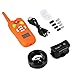 Ymiko Dog Training Collar, 1000' Rechargeable Dog Shock Collar Remote Transmitter with Beep/Vibrating/Shock Electric Mode, Orange