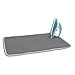 HOMZ Cotton Ironing Mat, Portable, Gray, 19