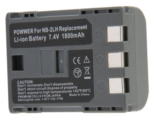 STK's Canon NB-2LH Battery for G9, Rebel XTi, G7, Rebel XT, HV-20, ZR-850, S30, HV-40, S330, S50, HV-10, ZR100, ZR-830, ZR-700 Digital Cameras - Thumbnail 5