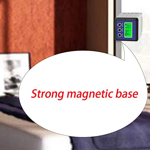 5 Magnetic+Digital+Finder+Waterproof+Inclinometer+Blue