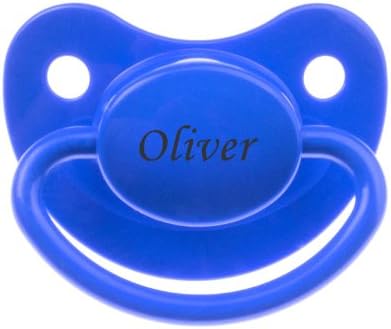 Personalized Pacifier Tolico - Engraved FREE with your baby's name - Perfect Gift Idea - Gifts for newborn babies - Soother, Dummy - 6 - 18m Blue