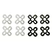 EUDAX 16 PCS Motor Spacer Shock Absorber Pads Damper Vibration Damping Washer Silicone Material for FPV Racing 22xx Series Brushless Motor 2203 2204 2205 2206 2207 2208 (First Version)
