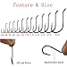 AGOOL Octopus Baitholder Hooks Fishing J Hooks- Offset Shank with 2 Barbs, Sharp, High Carbon Steel Circle Hooks for Saltwater & Freshwater Fishing