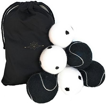 Wool Laundry Softener Dryer Balls (set of 6) - 100% All Natural Organic Fabric Softener Balls – Hair and Lint Remover - Anti Static &amp; Eliminates Wrinkles - Premium Quality For Dark &amp; Light Loads