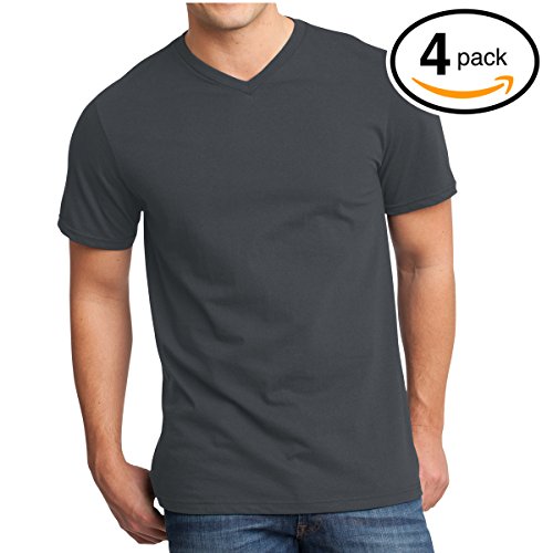 Fruit Of The Loom Maglietta V-Neck Uomo, Pacco Da 4 – Morbida E Comoda Per L'Uso Quotidiano