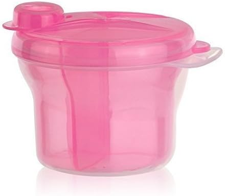 BABYKINGS Powder Formula and Snack Cup Dispenser Portable Travel Container Bottle, Pink