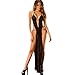GONKOMA Women's Lace Underwear Women Transparent Lace Lingerie Dress Nightwear (Free Size, Black)