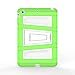 MoKo iPad Mini 3 / 2 / 1 Case, Silicone + White Hard Polycarbonate Protector with Foldable Stand Cover Case for Mini 3, Mini 2 and Mini (2012 1st gen), GREEN (Will not fit iPad Mini 4)