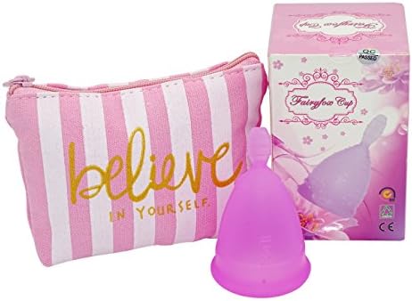 Fairyfox Cup Menstrual Set of 1 Cup, With 1 Carry Bag(Large, 1 purple)