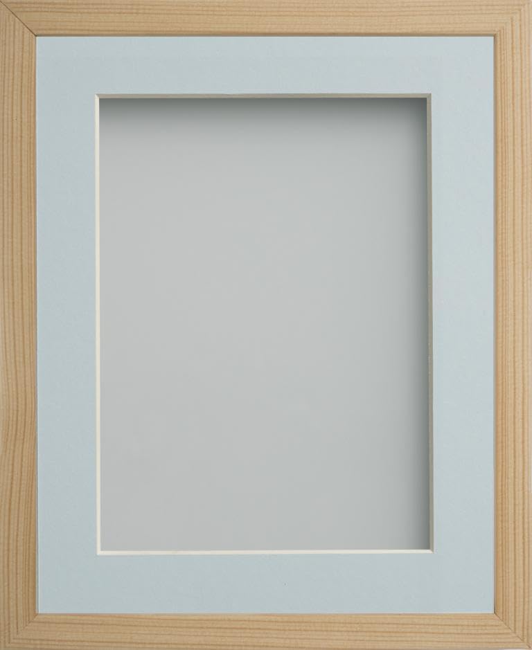 Frame Company Webber Beech with Light Blue Mount, 10x8 for 8x6 inch