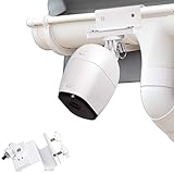 Wasserstein Weatherproof Gutter Mount Compatible with Arlo Ultra, Pro, Pro 2, Pro 3 & HD (White)