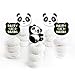 Party Like a Panda Bear - Dessert Cupcake Toppers - Baby Shower or Birthday Party Clear Treat Picks - Set of 24