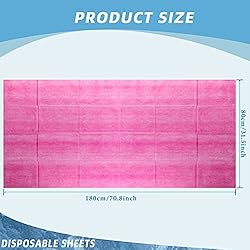 50 Pieces 31 x 70 Inches Disposable Bed Sheets