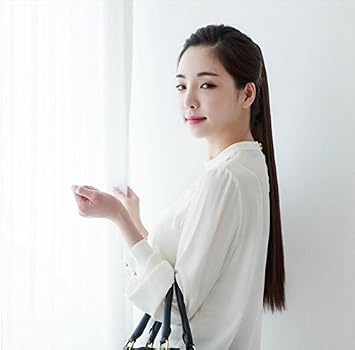 Amazon Com 1 Straight Pony Tail Straight Hair Hair Piece Then