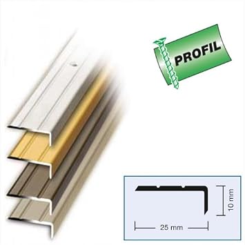 Winkelprofil Zum Schrauben 100x2 5x1 Cm In Alu Gold
