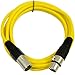 SEISMIC AUDIO - SAXLX-10 - 10' Yellow XLR Male to XLR Female Patch Cable - Balanced - 10 Foot Patch Cord