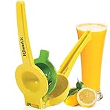 PowerLix 2 Bowl Aluminum Manual Lemon Squeezer with Orange Peeler