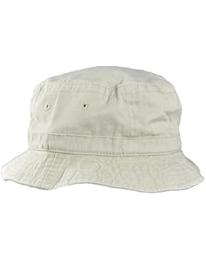 Adult's Cotton Beach Hat (2XL, Stone)