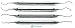 4 Pcs Dental Periodontal Professional Gracey Curettes 3/4, 5/6, 11/12, 13/14 Instruments