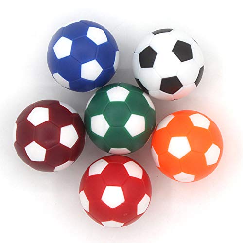 Foosball, Mini Soccer Ball, Foosball Balls 12 PCS 32mm Mini Table Football Ball Change of Foosball Balls in 6 Soccer Ball Football Game Replacement for Children Kids Adult