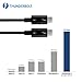 [Intel Thunderbolt 3 Certified] Mantiz 40Gbps Thunderbolt 3 Cable in Black Supporting 100W Charging 6.6 Feet for MacBook Pro and others (Not Compatible with USB-C ports without the Thunderbolt Logo)